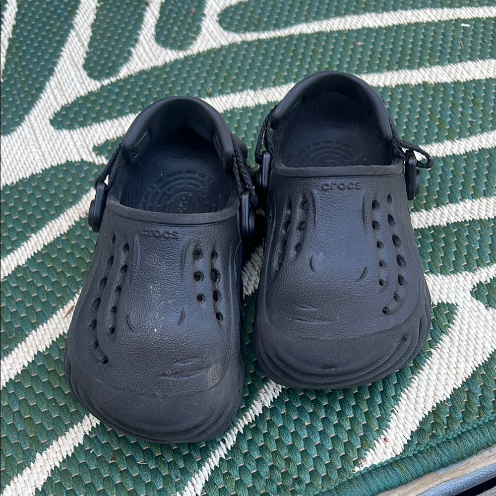 Crocs Kids Black Clogs